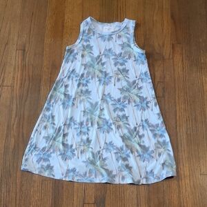 Sol Angeles Palm Tree Print Sleeveless Sundress Casual